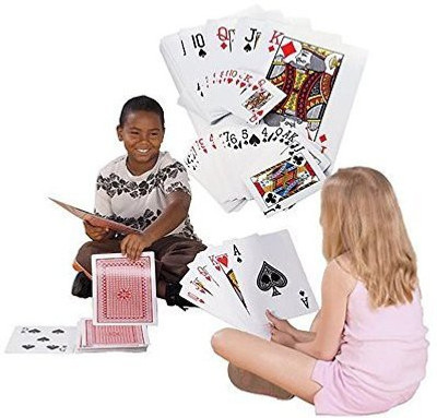 

Super Z Outlet Giant Jumbo Deck Of Big Playingfun Full Poker Set Measures(Multicolor)