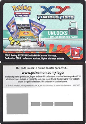 

Pokemon Furious Fists Promo Lot Of 36 Code(Multicolor)