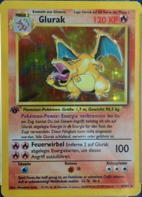 

Pokemon Charizard ( Tcg ) 1999 Base Set Booster Pack [Base] German(Multicolor)