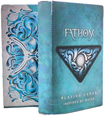 

Ellusionist Fathom Playing Cards Water Flowing Art Poker Magic Deck(Multicolor)