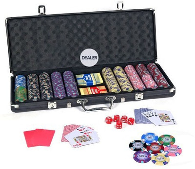 

Casinoite 500 Kentuky Fort Knox USA Proffesional Clay Poker Chip Set Toy(Multicolor)
