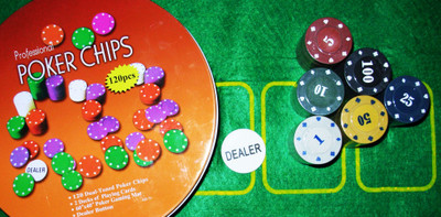 

Asquare Mart 120 Chips Professional Poker Set(Orange)