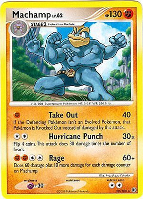 

Pokemon Diamond & Pearl Stormfront Single Machamp 20 Rare(Multicolor)
