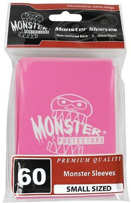 

Monster Protector Sleeves Sleeves Smaller Size Gloss Finish W/Logo Pink(Pink)