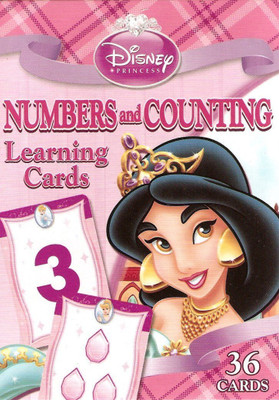 

Disney Princess Numbers and Counting Learning/Flash Cards(Pink)