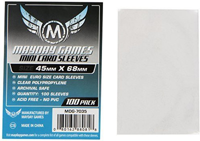 

Mayday Games Mini Sleeve 45 Mm X 68 Mm Pack Of 100(Blue)