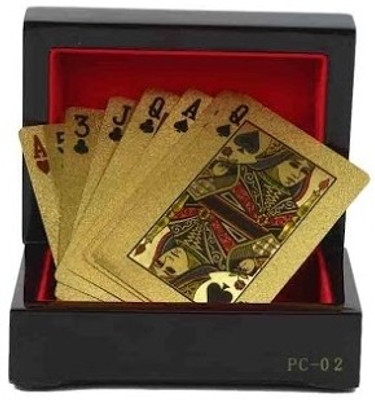 

Giftwell Gold Plated Playing Cards(Golden)