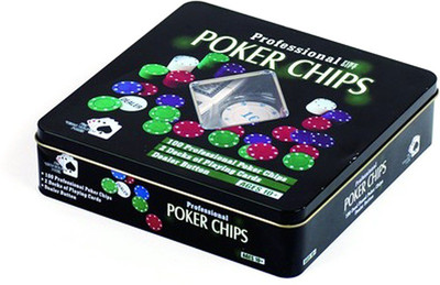 Bs Spy 100 Poker Chipss Duplex Centered Board(Multicolor)