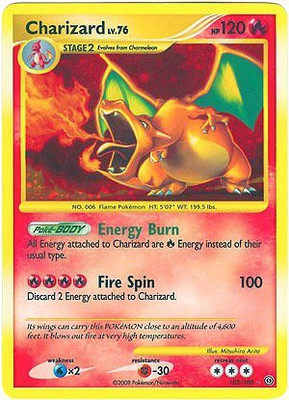 

Pokemon Diamond & Pearl Stormfront Single Charizard 103 Holo Rare(Red)