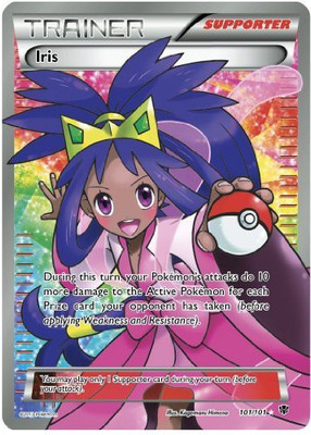 

Pokemon Iris 101/101 Trainer Full Art Plasma Blast(Pink)
