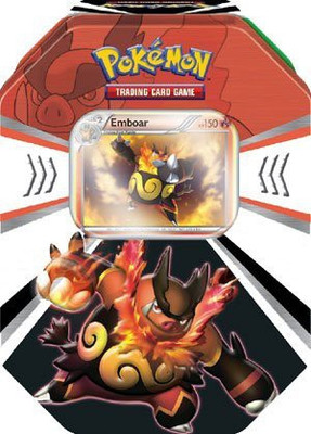 

Pokemon Black White Fall 2011 Evolved Battle Tin Emboar(Multicolor)