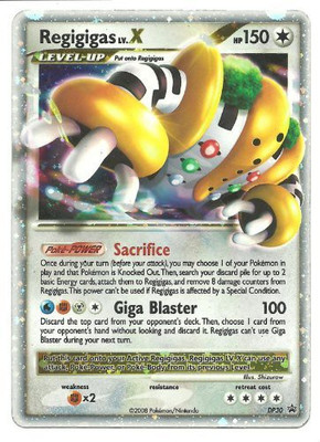 

Pokemon Diamond & Pearl 2008 Regigigas Lv X Dp30 Promo(Multicolor)