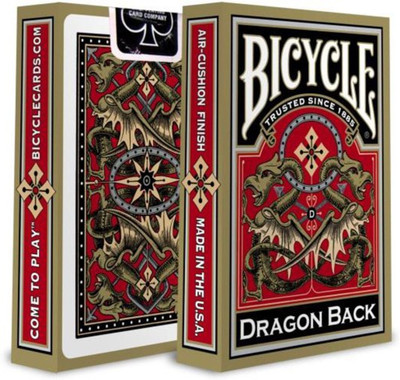 

Bicycle Gold Dragon Back Playing Cards Golden Edition Poker Magic Deck(Gold)