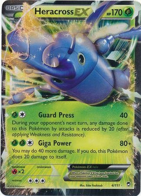 

Pokemon Heracross (4/111) Xy Furious Fists Holo(Green)