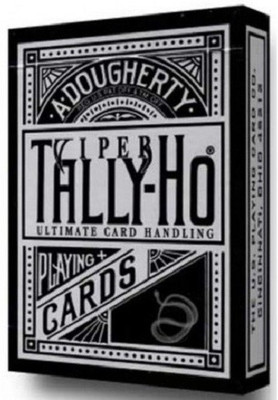 

Ellusionist Tally-Ho Viper Fan Back (BLACK) Tally Ho Metallic Silver Finish Deck(Black)