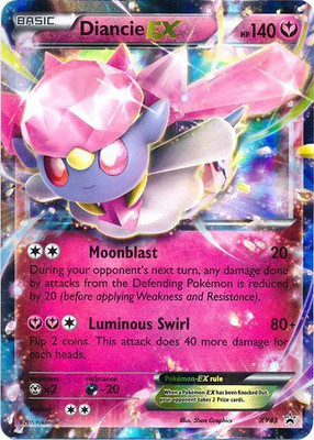 

Pokemon Diancie Ex Premium Collection Foil Holo Promo Xy43 Xy 43(Pink)