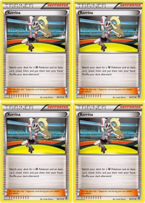 

Pokemon X4 Korrina (Xy Furious Fists 95/111) Playset(Yellow)