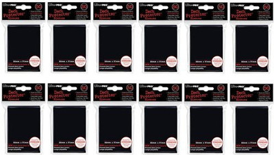 

Ultra Pro (600X) Black Deck Protectors Sleeves Standard Mtg Colors(Black)