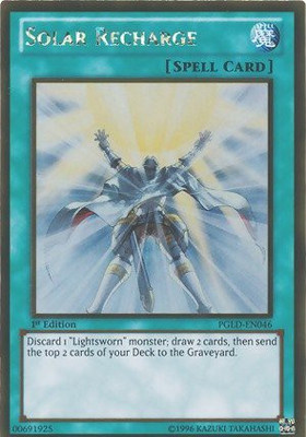 

Yu-Gi-Oh! Solar Recharge (Pglden046) Premium Gold 1St Edition Gold(Green)