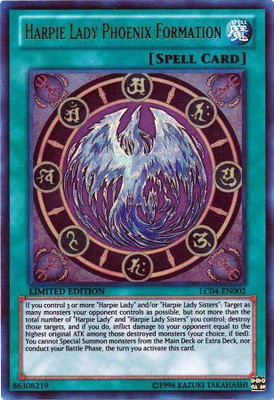 

Yu-Gi-Oh! Harpie Lady Phoenix Formation (Lc04En002) Legendary(Multicolor)