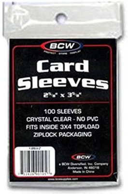 Yu-Gi-Oh! 10 Packs Of 100 Bcw Sleeves (1000 Total) Penny Sleeves Soft(Black)