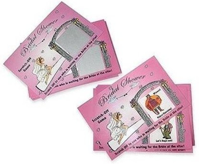 

BadaBadaBingo Bridal Shower Party Scratchers Bridal Scratchoff(Pink)