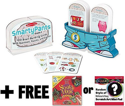 

Melissa & Doug 5Th Grade Smarty Pants Set + Free Scratch Art Minipad(Multicolor)