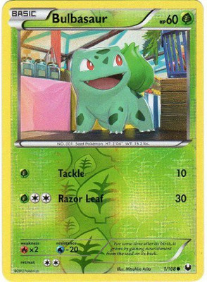 

Pokemon Bulbasaur (1/108) Bw Dark Explorers Reverse Holo(Green)