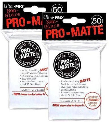 

Ultra Pro Promatte (100 Count) White Deck Protector Sleeves Magic(White)
