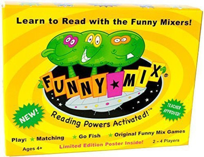 

Funny Mix card game by Readventures Funny Mix Superhero Phonics Learn To Read Prek2Nd Grade(Yellow)