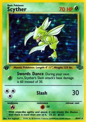 

Pokemon Scyther (10) Jungle Holo(Green)