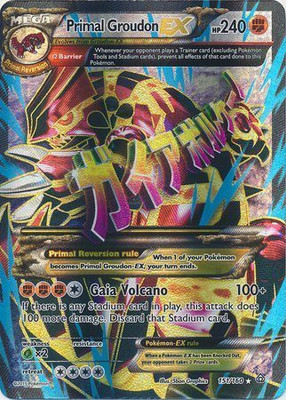 

Pokmon Primal Clash Primal Groudon-EX - 151/160 - Full Art Ultra Rare(Multicolor)