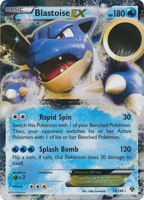 

Pokemon Blastoise Ex 29/146 Xy(Blue)