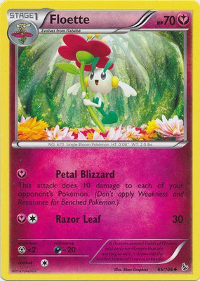 

Pokemon Floette (65) Xy Flashfire(Pink)