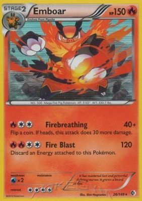 

Pokemon Emboar (26/149) Bw Boundaries Crossed Holo(Orange)