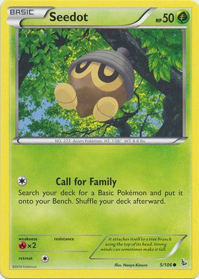 

Pokemon Seedot (5) Xy Flashfire(Green)