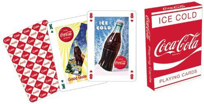 

Aquarius Coca Cola Red Playing Cards(Multicolor)
