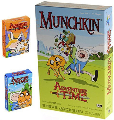 

Deluxe Games and Puzzles Munchkin Adventure Time _ Bonus 2 Decks Full Color(Green)