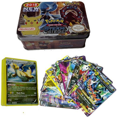 

Switch Control Pokemon New 2018 Steam Siege Tin with EX cards(Multicolor)