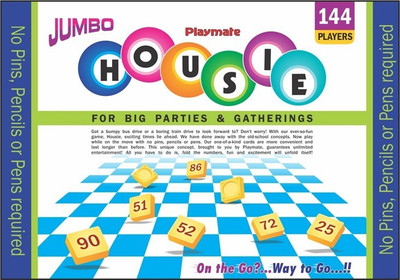 

HALOo HOUSIE - JUMBO - 144 Cards(Multicolor)