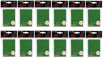 

Ultra Pro (600X) Green Deck Protectors Sleeves Standard Mtg Colors(Green)
