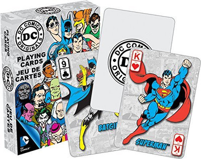 

Aquarius Dc Retro Playing Cards(Grey)