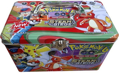 

Switch Control Pokemon Steam Seige Rumble Blast Tin with EX cards(Multicolor)