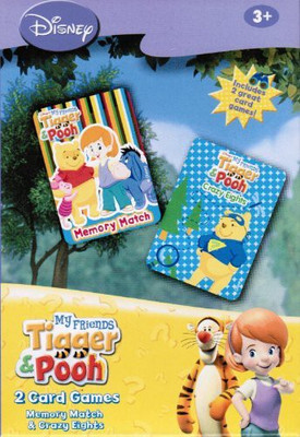 

Winnie the Pooh Disney My Friends Tigger & Pooh Memory Match & Crazy Eights(Multicolor)