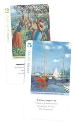Birdcage Press Impressionist Artists Go Fish For Art& Book(Blue)