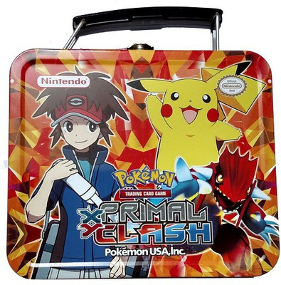 

Switch Control Pokemon Primal Clash Small Brief Case tin with Steam Siege cards(Multicolor)