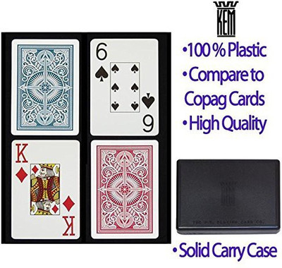 

Springbok Kem Arrow Narrow Jumbo Index Playingred And Blue Decks(Multicolor)