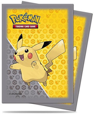 

Ultra Pro 65 Pikachu Pokemon Deck Protectors Sleeves Grey Yellow(Yellow)