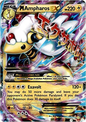 

Pokemon Mega/M Ampharos Ex (Xy Ancient Origins 28/98) Rare/Holofoil(Multicolor)