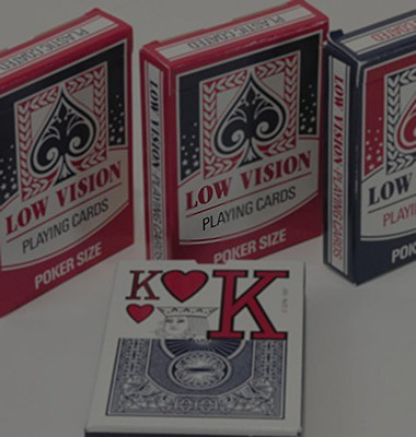 

Deluxe Games and Puzzles Low Vision Playing_ Bundle Of 4 Decks(Multicolor)